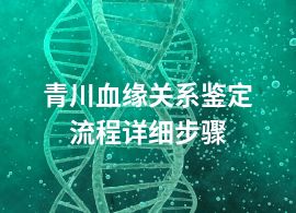 青川血緣關系鑒定流程詳細步驟