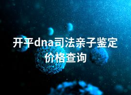 開平dna司法親子鑒定價(jià)格查詢