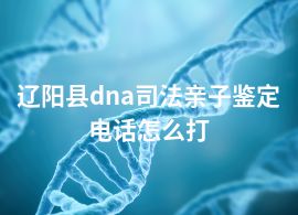 遼陽(yáng)縣dna司法親子鑒定電話怎么打